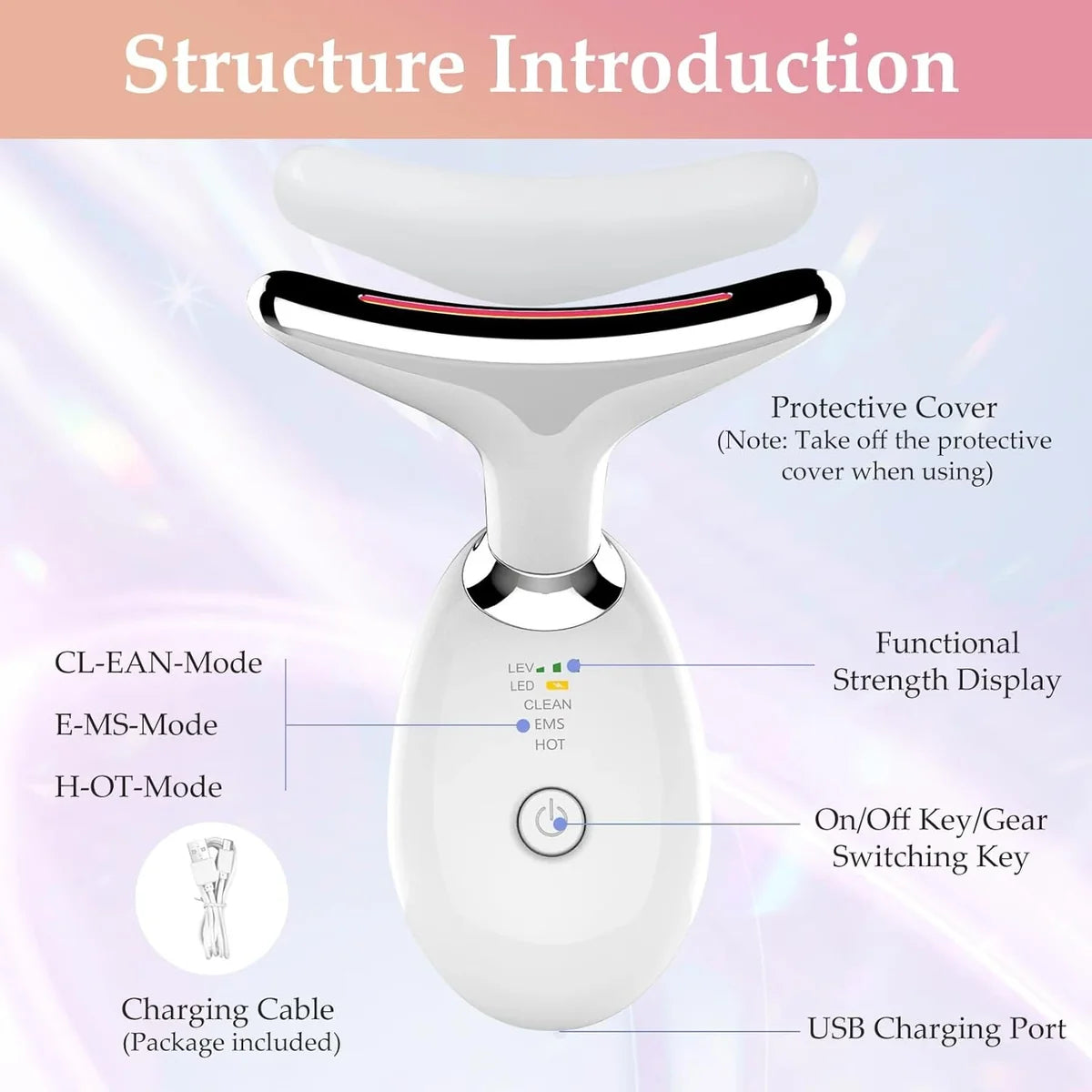 GlowLift 4-in-1 Face & Neck Massager