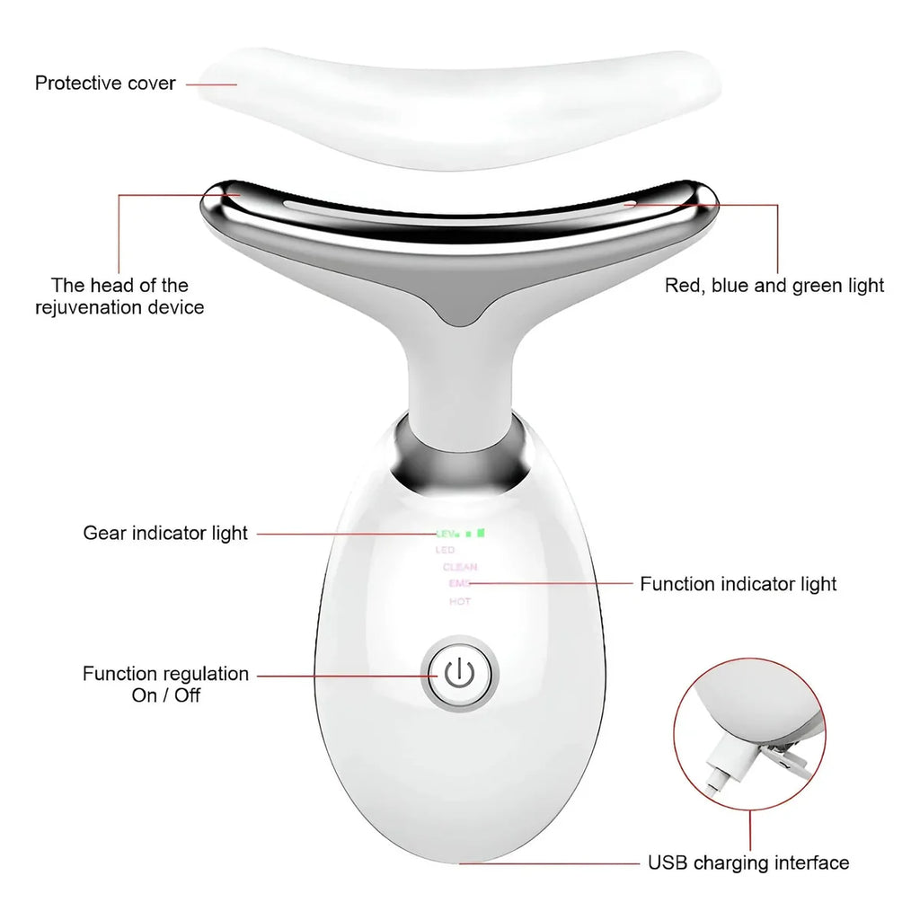 GlowLift 4-in-1 Face & Neck Massager